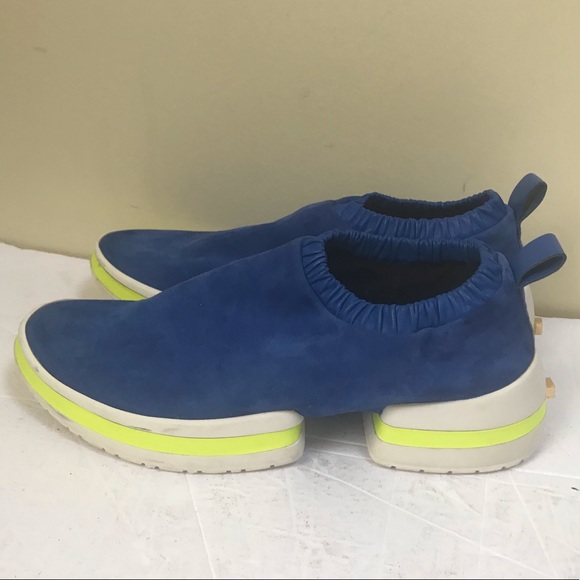 Stuart Weitzman Stretch Suede Sneakers SW 612 Shoes Comfort Coastal Unisex Flats - Picture 4 of 16